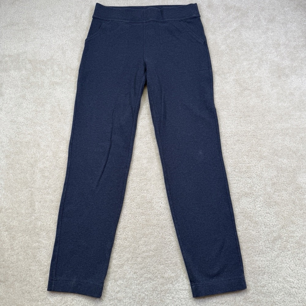 Duluth NoGA Naturale Cotton Slim Leg Pants Womens Medium Blue Heather Stretch